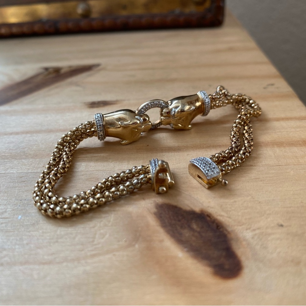 Gold Lion Head Bracelet - Picture 5 of 5
